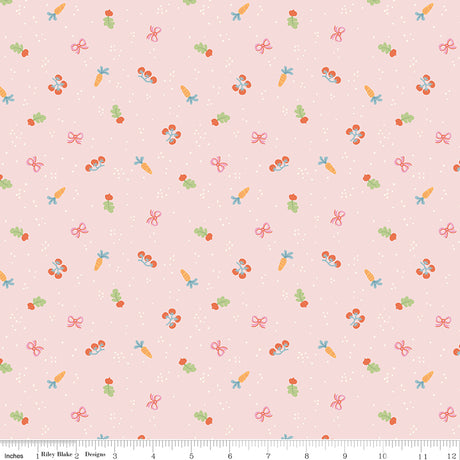 Countryside Dreams Allotment Pink Dogwood Quilt Fabricby Countryside Dreams — Natalia Juan Abello
