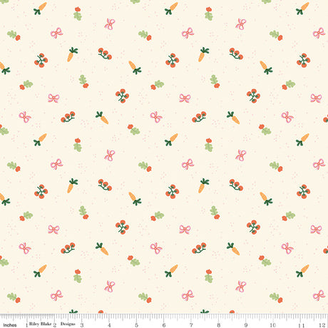 Countryside Dreams Allotment Vintage White Quilt Fabricby Countryside Dreams — Natalia Juan Abello