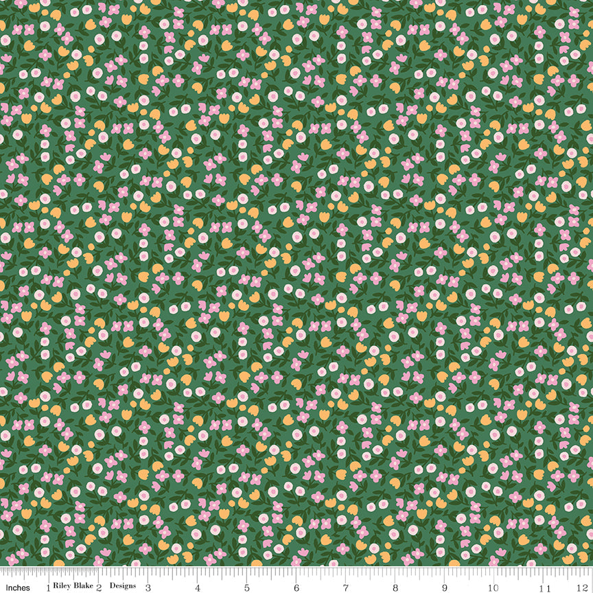 Countryside Dreams Sunny Meadow Cactus Quilt Fabricby Countryside Dreams — Natalia Juan Abello