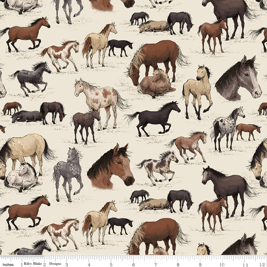 Horseshoe Creek Main Linen Quilt Fabric by Horseshoe Creek — RBD