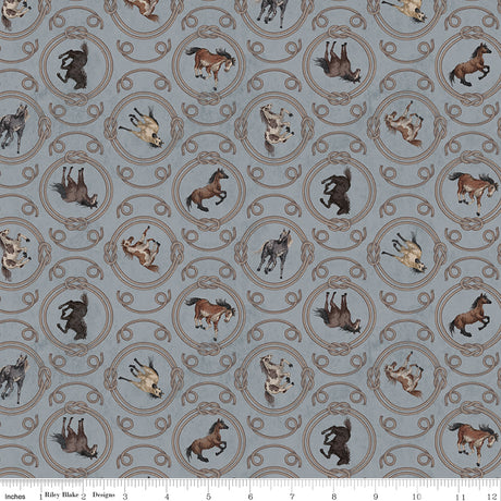 Horseshoe Creek Ropes Gray Quilt Fabric by Horseshoe Creek — RBD