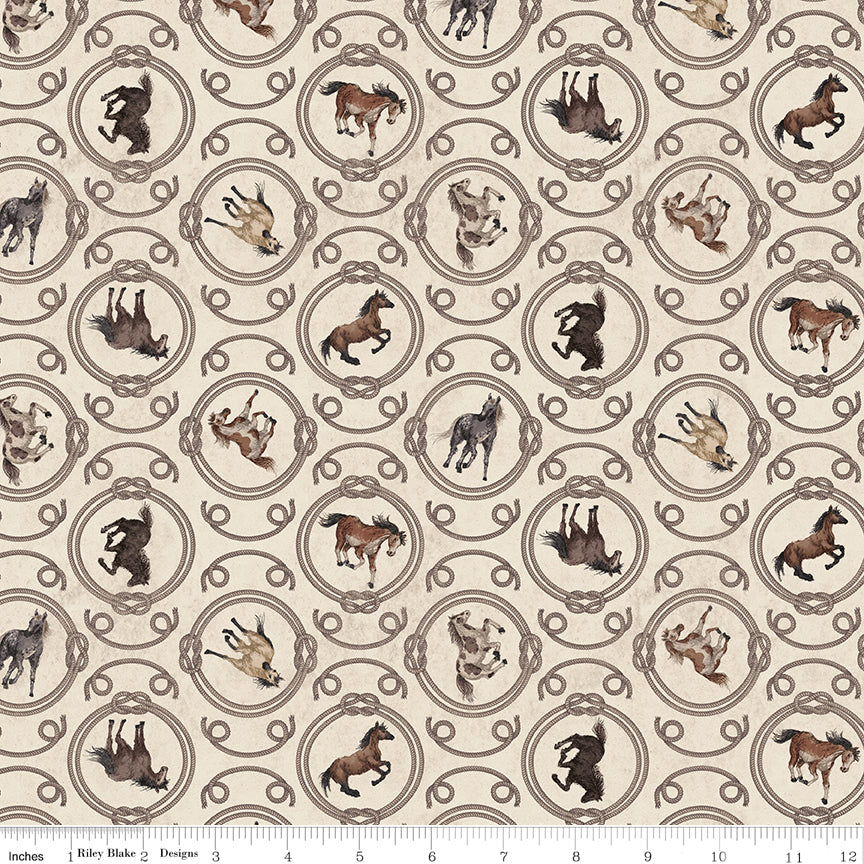 Horseshoe Creek Ropes Linen Quilt Fabric by Horseshoe Creek — RBD