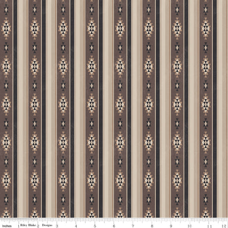 Horseshoe Creek Stripes Truffle Quilt Fabric by Horseshoe Creek — RBD