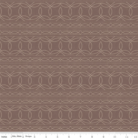 Horseshoe Creek Stitching Light Raisin Quilt Fabric by Horseshoe Creek — RBD