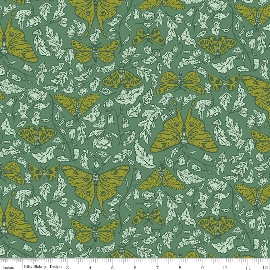 Luna Field Luna Green Quilt Fabric by Luna Field — Katherine Lenius