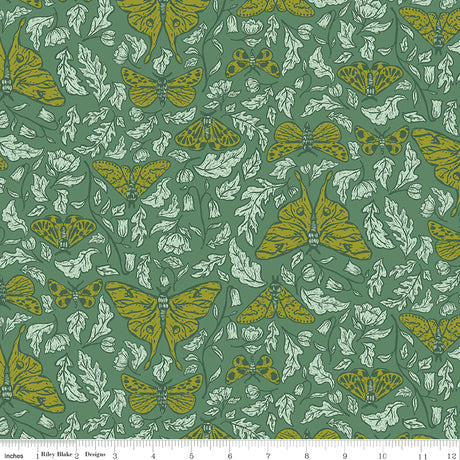 Luna Field Luna Green Quilt Fabric by Luna Field — Katherine Lenius