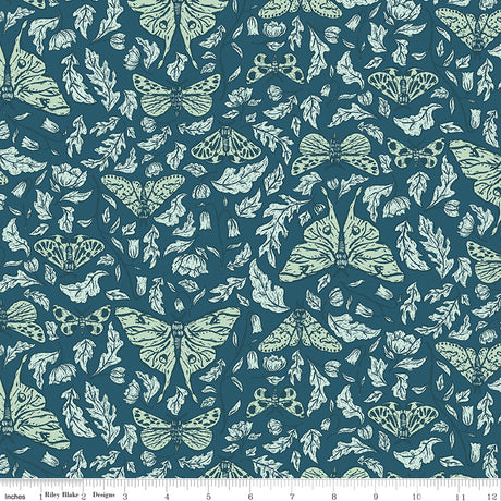 Luna Field Luna Navy Quilt Fabric by Luna Field — Katherine Lenius