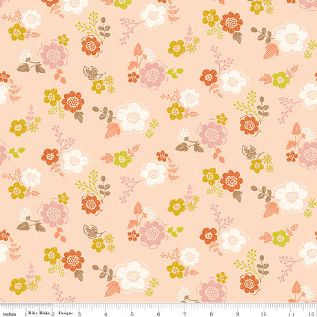 Luna Field Embroidery Blush Quilt Fabric by Luna Field — Katherine Lenius