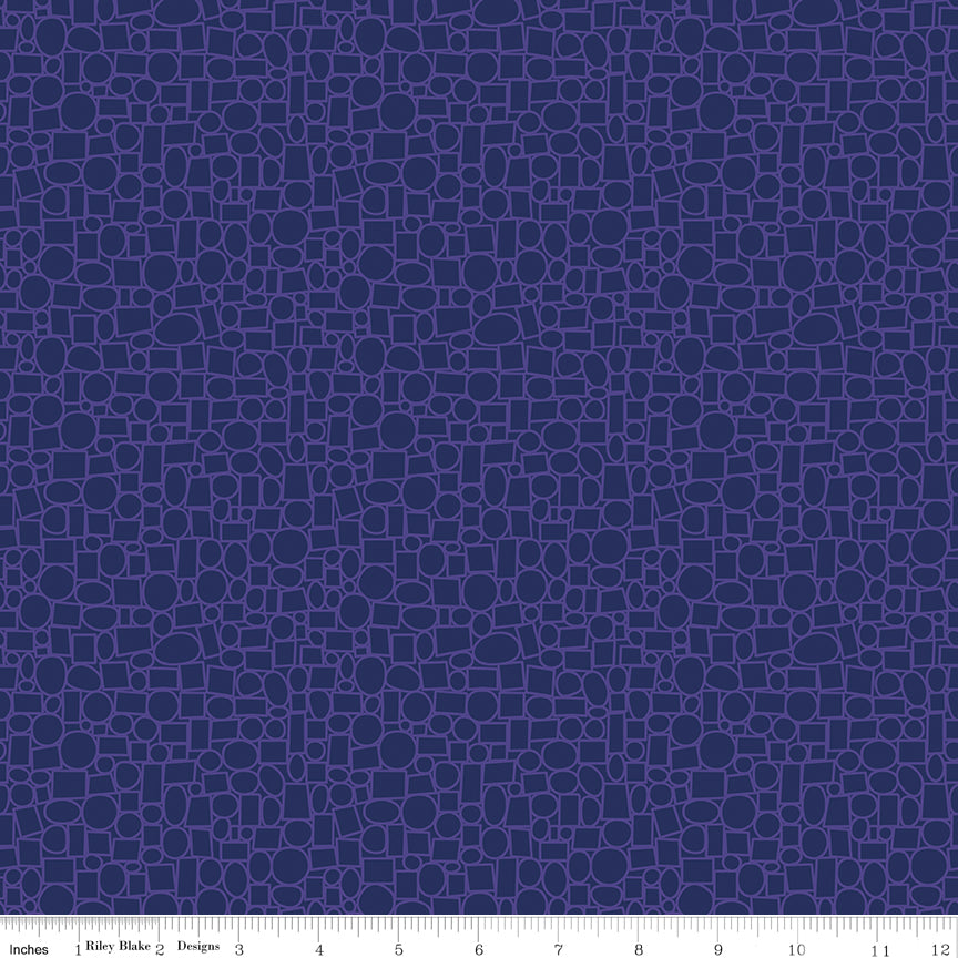 Quilt in Color Cobblestones Grape Quilt Fabric by Christa Watson 