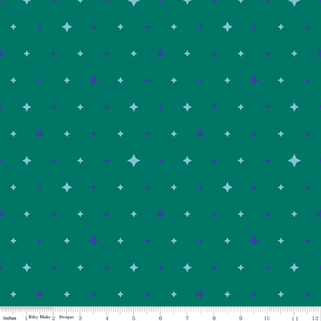 Quilt in Color Twinkle Stars Jade Quilt Fabric by Christa Watson 