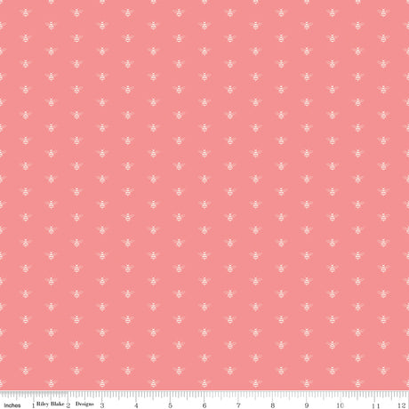 Sweet as Honey Bees Sugar Pink Quilt Fabric by Sweet as Honey — Frank Gulick