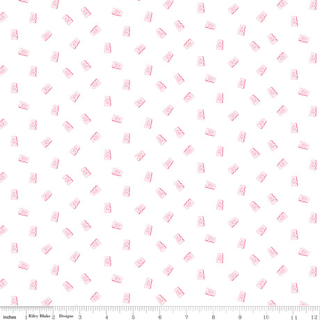 Sweet on You Gummy Bears White Quilt Fabric by Christopher Thompson of The Tattooed 