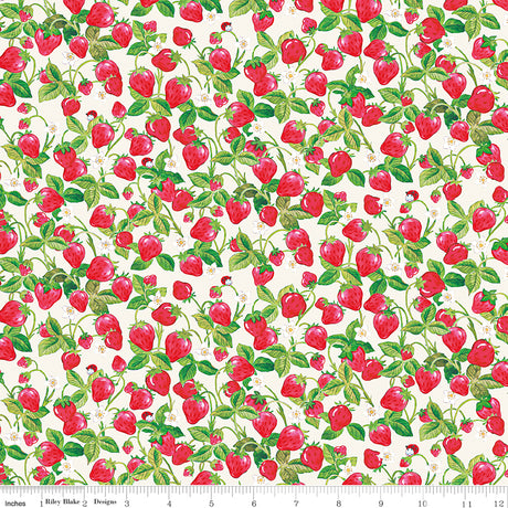 The World of Strawberry Shortcake Strawberries Cream Quilt Fabric by The World of Strawberry Shortcake™ collection 