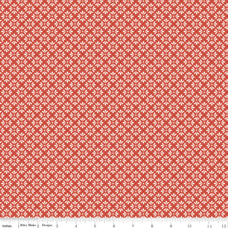 To My Love Graphic Coral Quilt Fabric by Sandy Gervais 