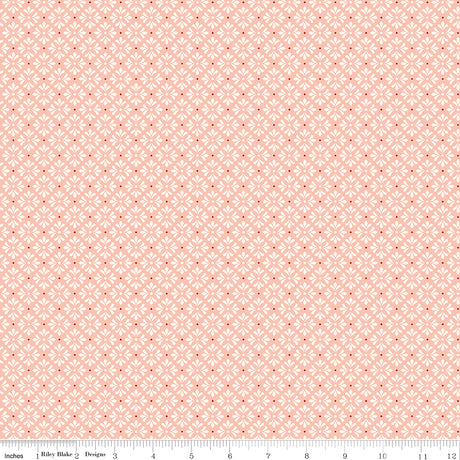 To My Love Graphic Pink Quilt Fabric by Sandy Gervais 