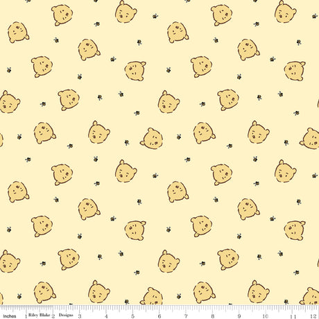 Winnie-the-Pooh Baby Pooh Jumble Yellow Quilt Fabric by Echo Park Paper Co. 