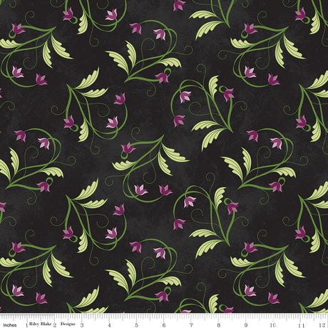Amethyst & Ivy Medallions Black