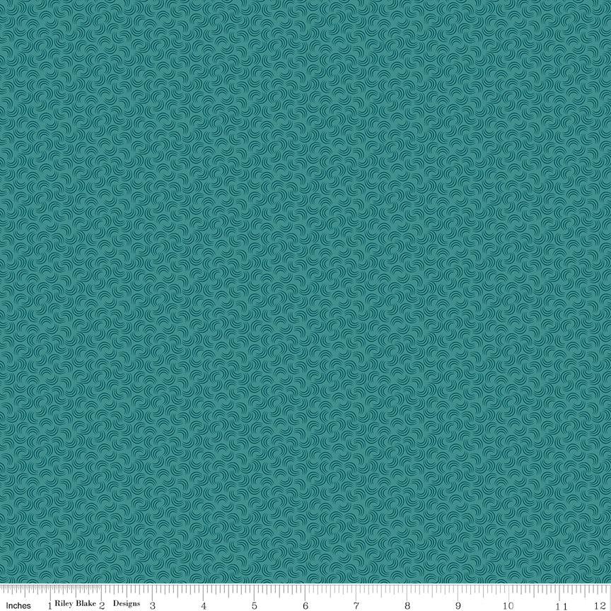 Amethyst & Ivy Swirls Teal