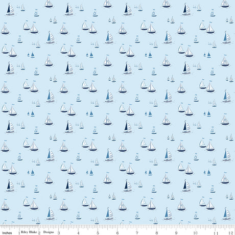Coastal Dreams Sailboats Blue by Coastal Dreams — Tasha Noel