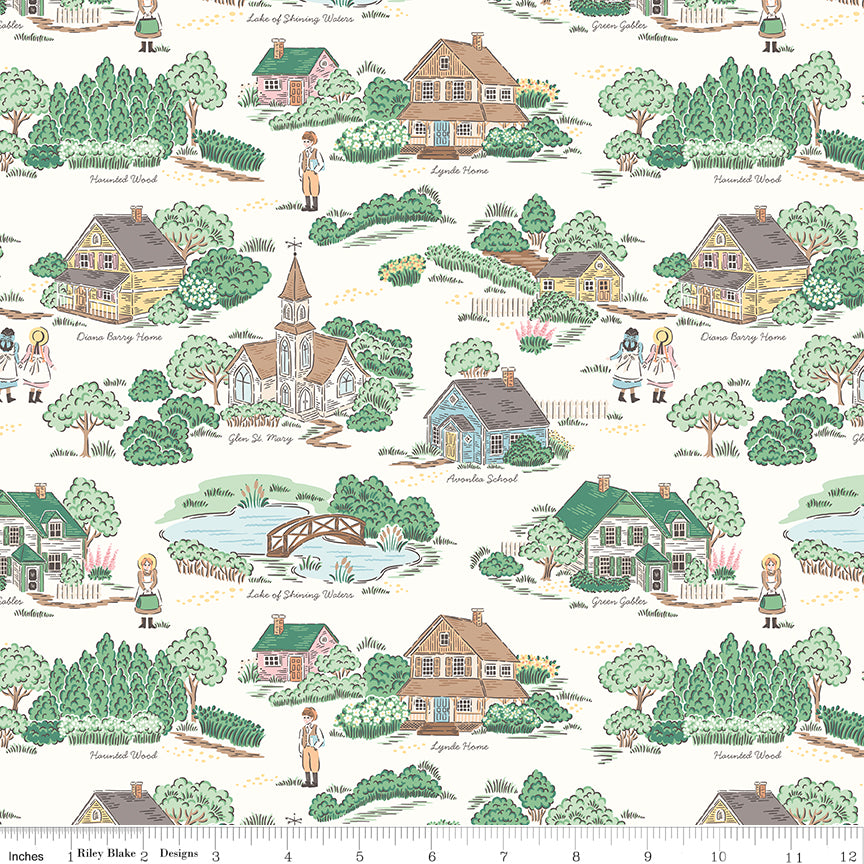 Anne with an E Main Cream Quilt Fabric