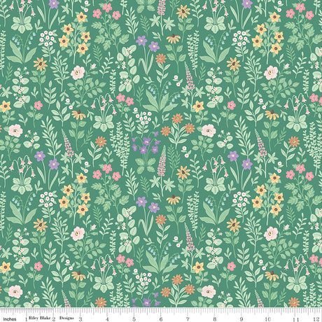 Anne with an E Meadow Green Quilt Fabric