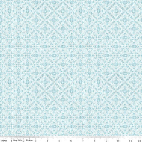 Anne with an E Geometric Blue Quilt Fabric