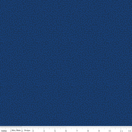Peonies & Pears Sprinkles Navy Quilt Fabric