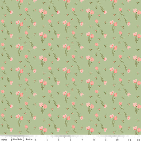 Promise of Spring Tulips Green
