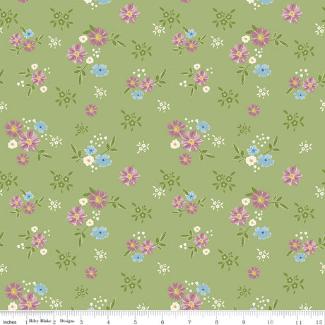 Promise of Spring Floral Green