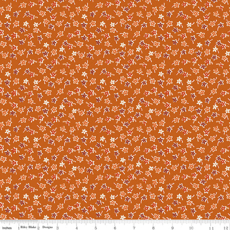 Pumpkin & Licorice Star Flowers Amber by Pumpkin & Licorice — Lori Holt