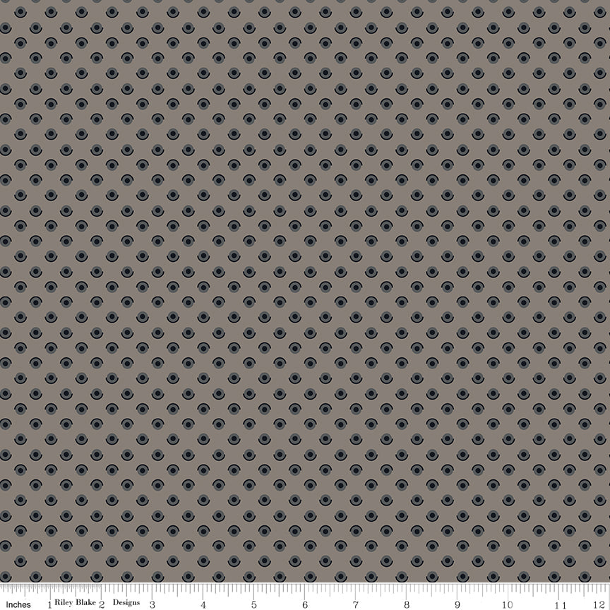 Pumpkin & Licorice Polka Dots Deep Rustic by Pumpkin & Licorice — Lori Holt