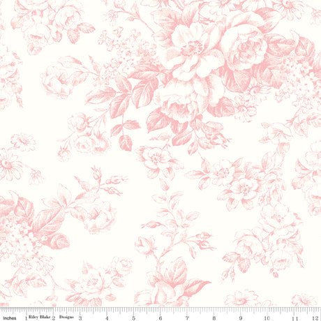 Rosewater Cottage Toile Delight Pink