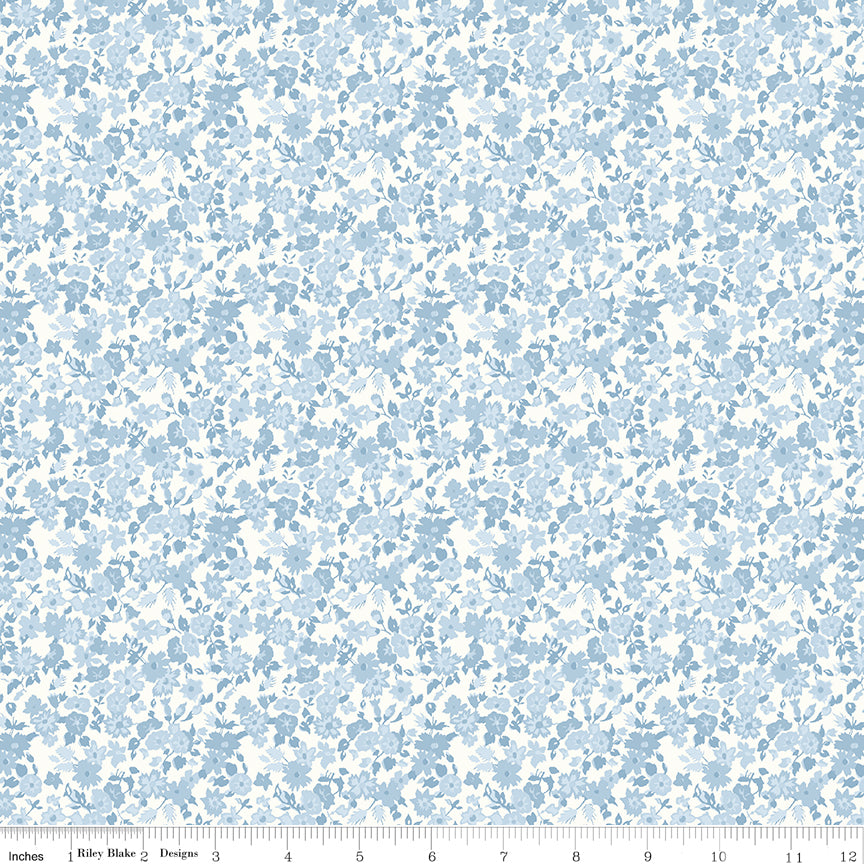 Rosewater Cottage Hazelside Ditsy Blue