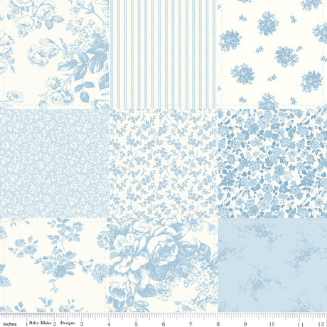 Rosewater Cottage Cheater Print Blue