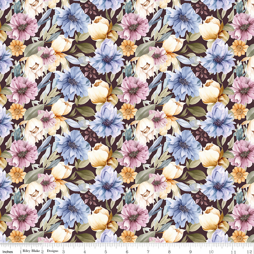 Twilight on the Prairie Main Sangria Quilt Fabric