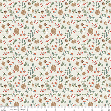 Upper Pines Forage Cream Quilt Fabric