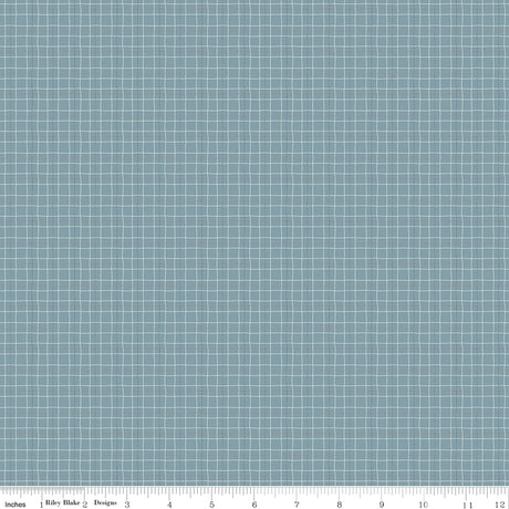 Upper Pines Plaid Blue Quilt Fabric