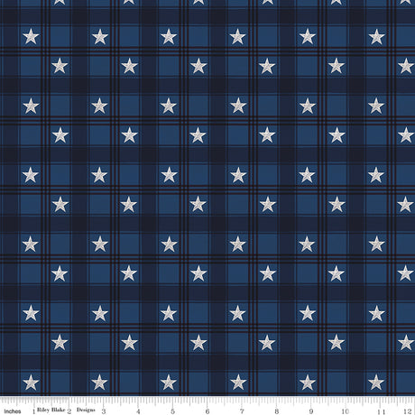 Valor Is Never Forgotten Plaid Blue