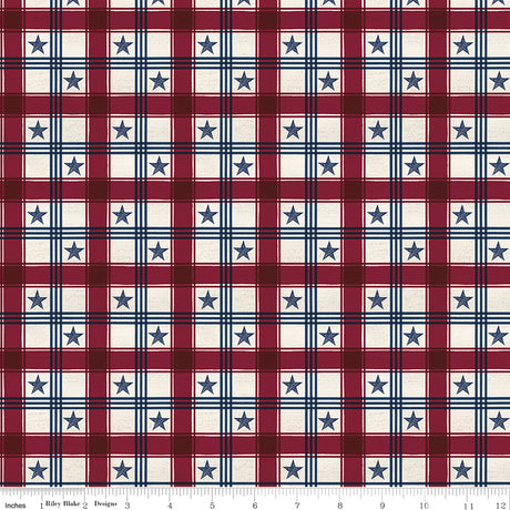 Valor Is Never Forgotten Plaid Red