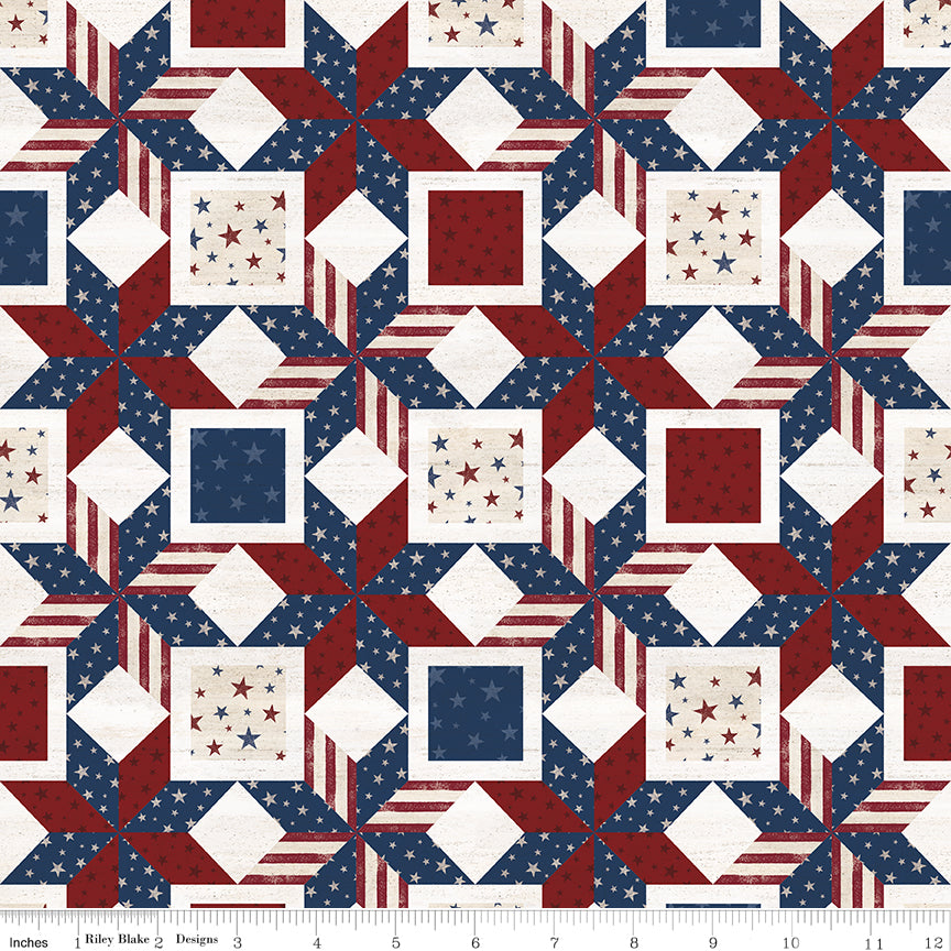 Valor Is Never Forgotten Quilt Blocks Multi