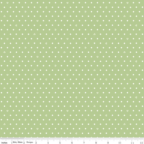 Ashmere Heart Dots Honeydew