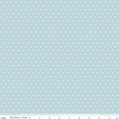 Ashmere Heart Dots Light Blue