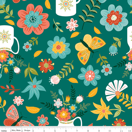 Folk Floral Main Jade by Folk Floral — Diane Labombarbe