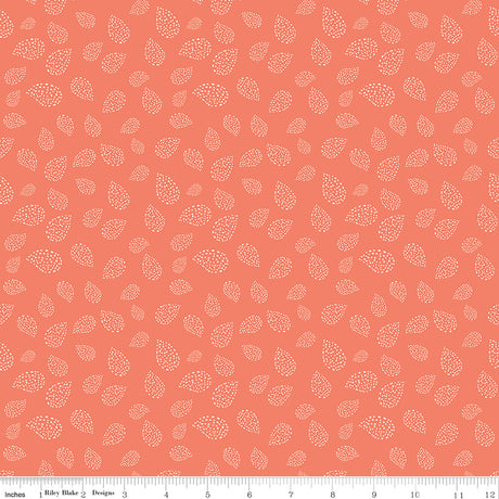 Folk Floral Tear Drops Salmon by Folk Floral — Diane Labombarbe