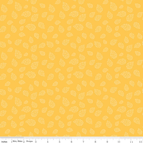 Folk Floral Tear Drops Yellow by Folk Floral — Diane Labombarbe