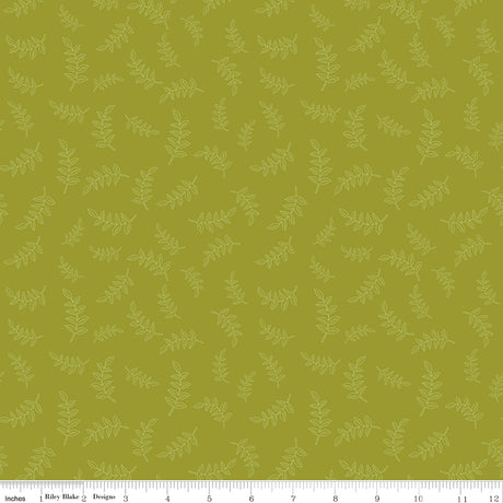 Folk Floral Sprigs Moss by Folk Floral — Diane Labombarbe