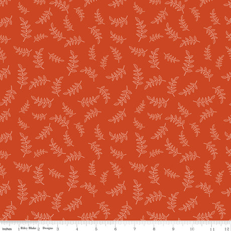 Folk Floral Sprigs Rusty by Folk Floral — Diane Labombarbe