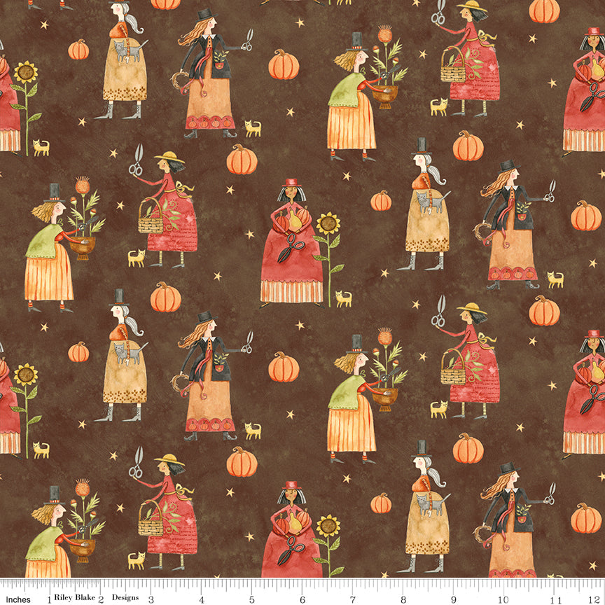 Feels Like Fall Main Brown Quilt Fabric by Feels Like Fall — Teresa Kogut