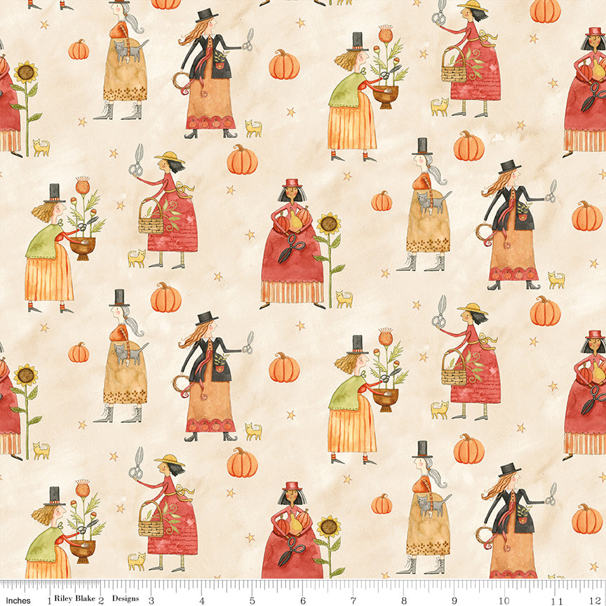 Feels Like Fall Main Cream Quilt Fabric by Feels Like Fall — Teresa Kogut