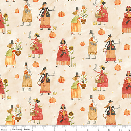 Feels Like Fall Main Cream Quilt Fabric - Riley Blake Designs - Teresa Kogut
